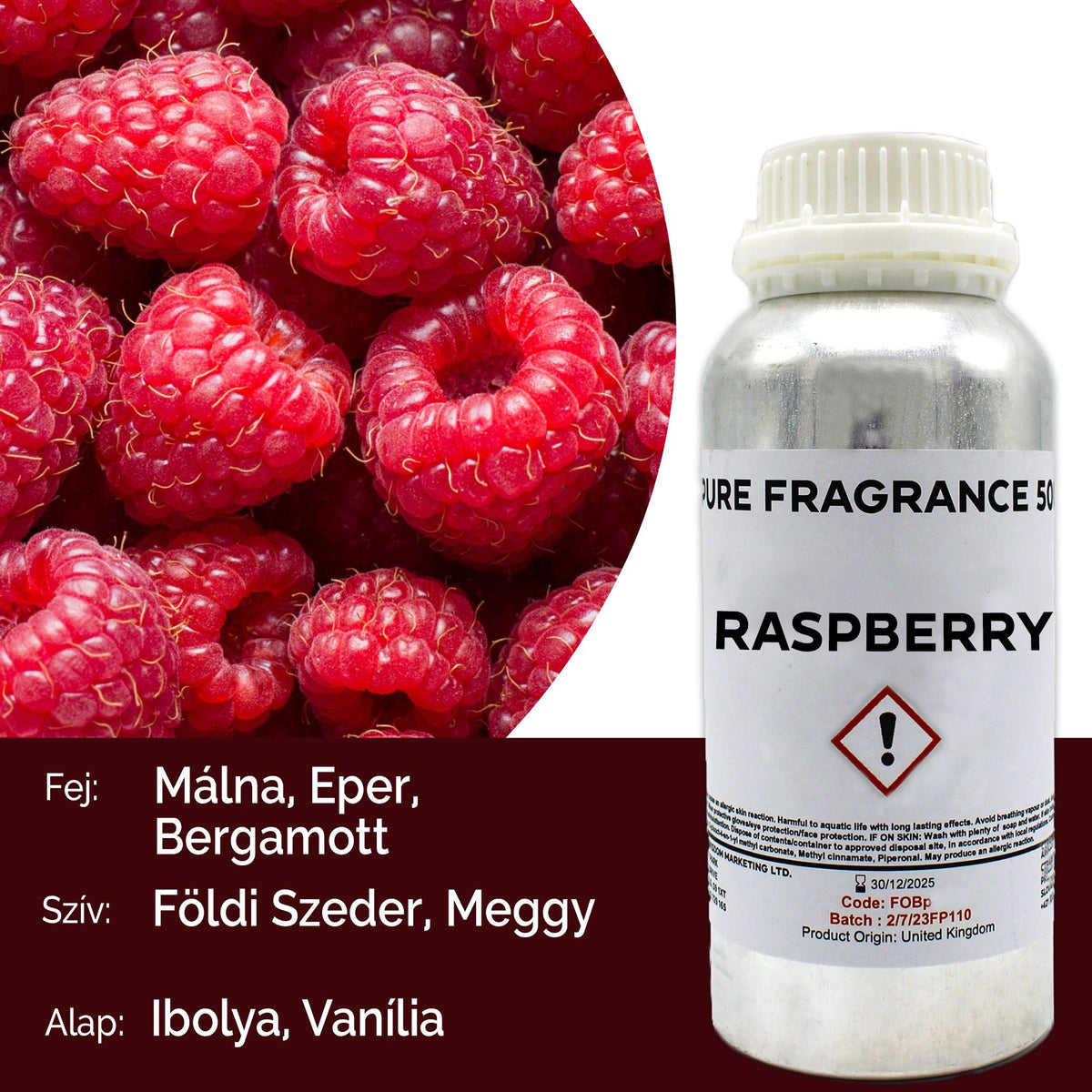 Óleo de Fragrância Puro Framboesa – 500 ml | Ancient Wisdom