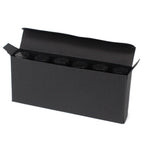 Caixa Lisa para 6 Frascos de Óleo Essencial de 10 ml – Preto | Ancient Wisdom
