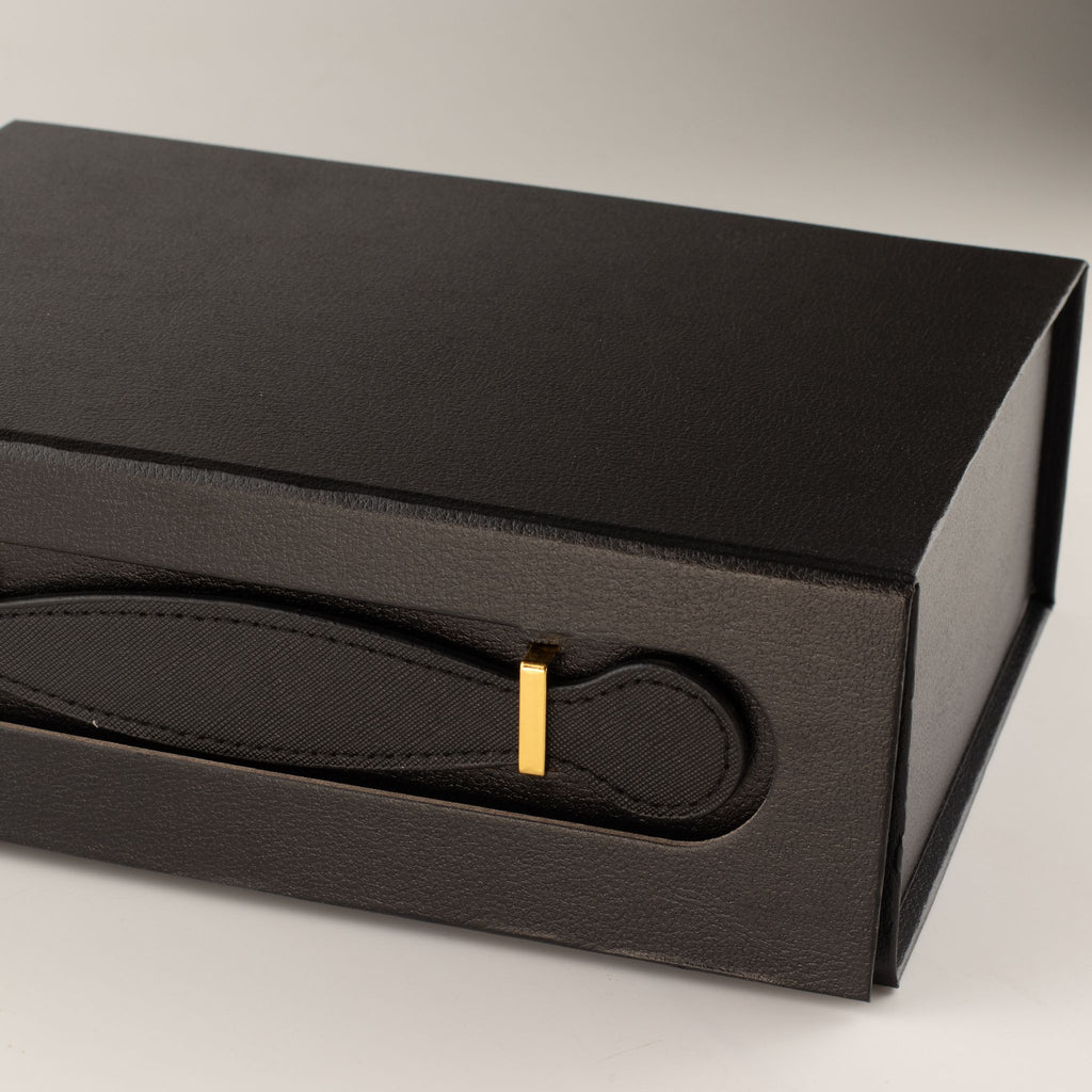 Caixa de Oferta Desmontável Cabaz Médio – 24 × 18,2 × 8 cm – Preto | Ancient Wisdom