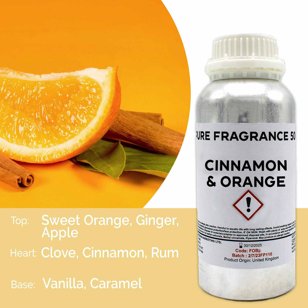 Óleo de Fragrância Puro Canela e Laranja – 500 ml | Ancient Wisdom