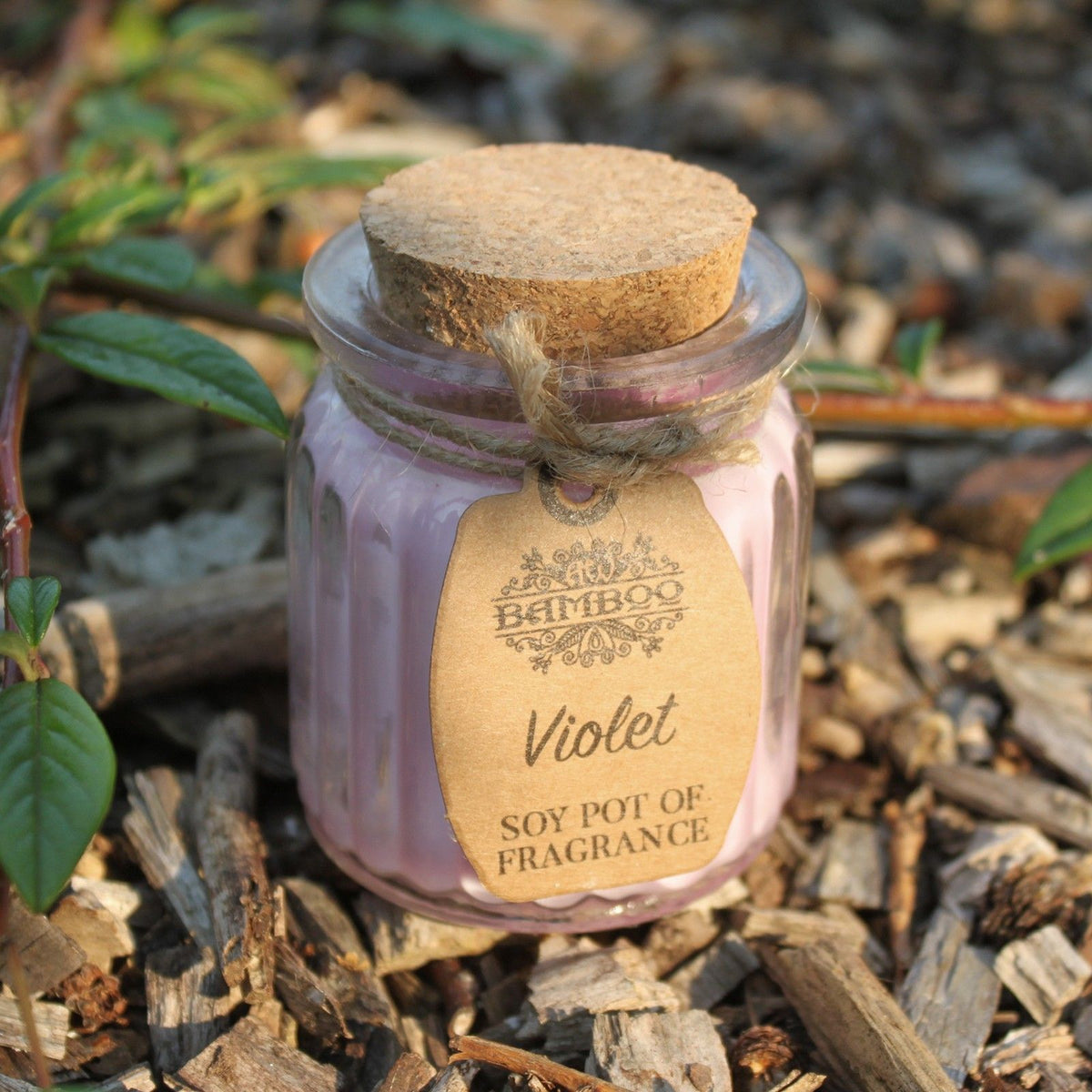 BAMBOO - Vela Perfumada de Cera de Soja Violeta