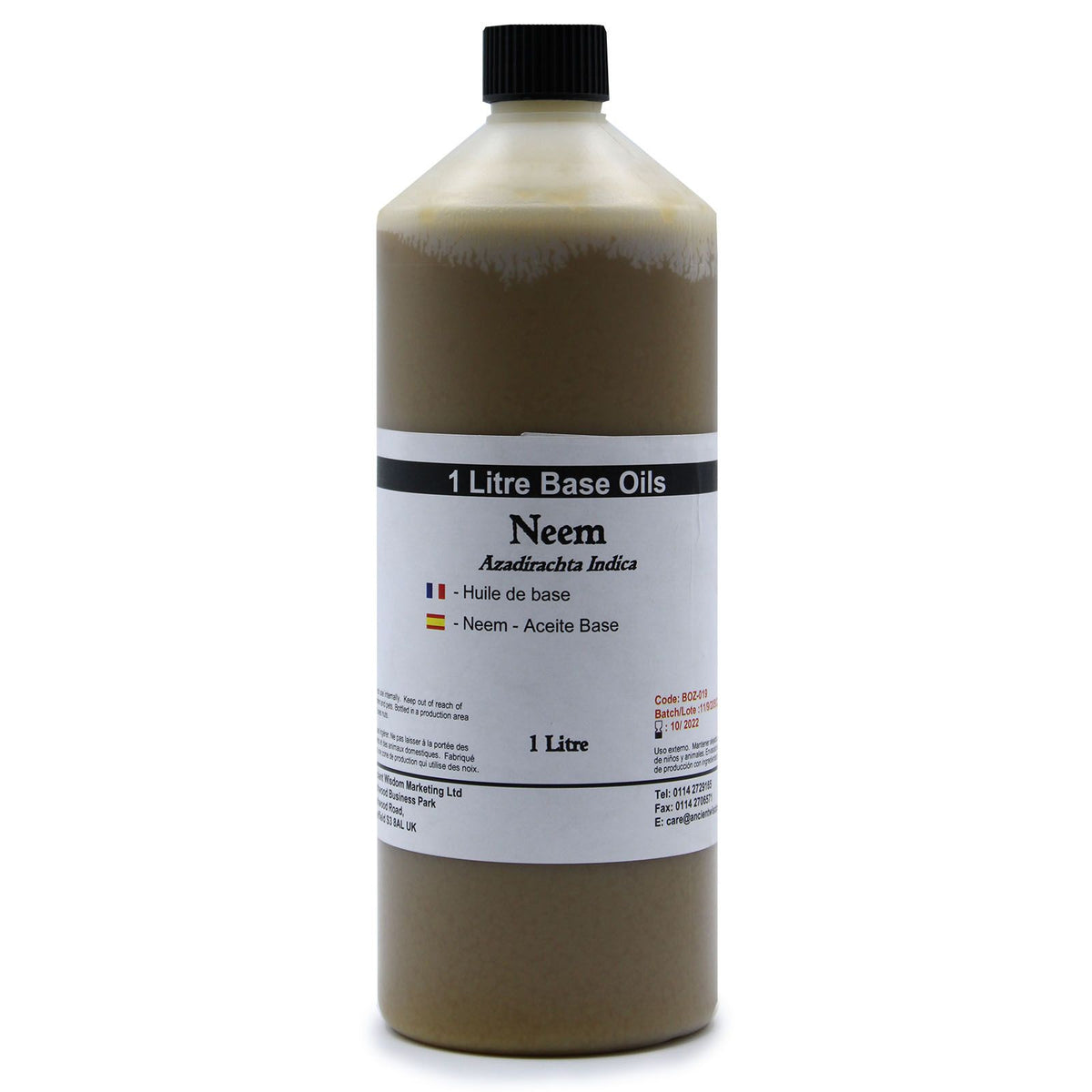 Óleo Base de Neem 100% Puro – 1 Litro | Ancient Wisdom