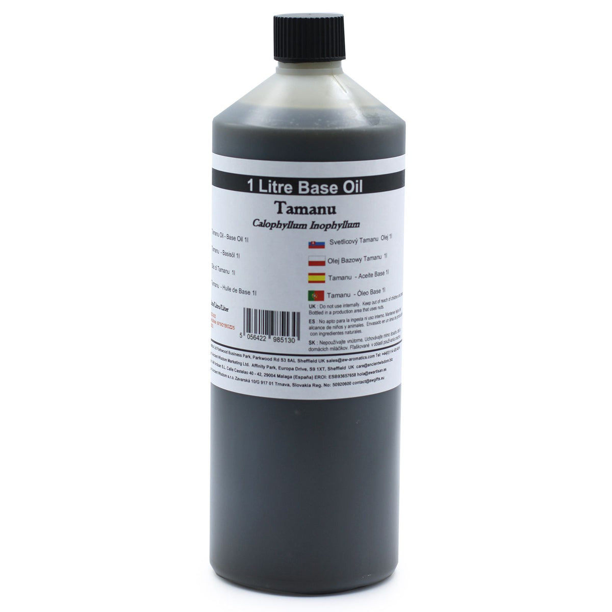 Óleo Base de Tamanu 100% Puro – 1 Litro | Ancient Wisdom