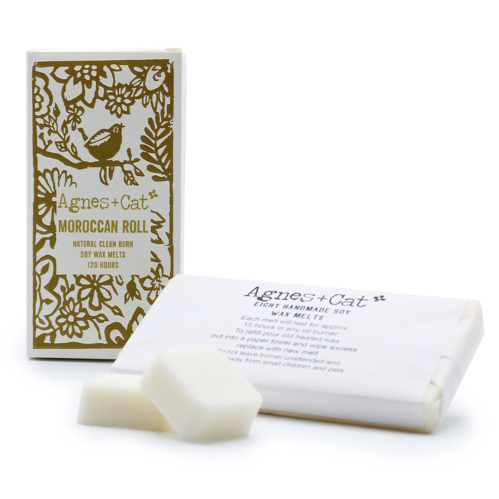 Caixa de 8 Ceras Perfumadas de Soja – Marroquina (Moroccan Roll) | Agnes + Cat