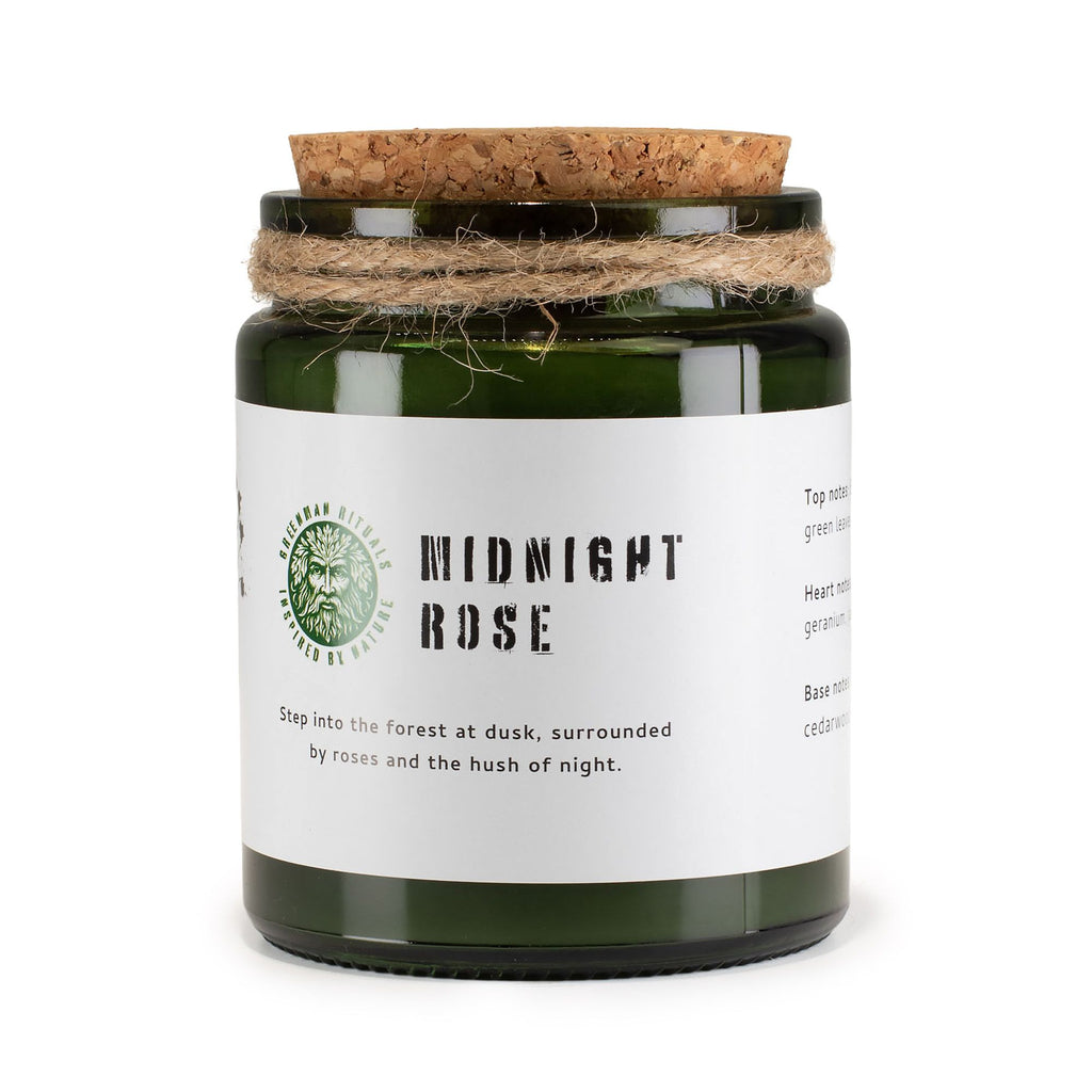 GREENMAN RITUALS - Vela de Soja com Pavio de Madeira Midnight Rose