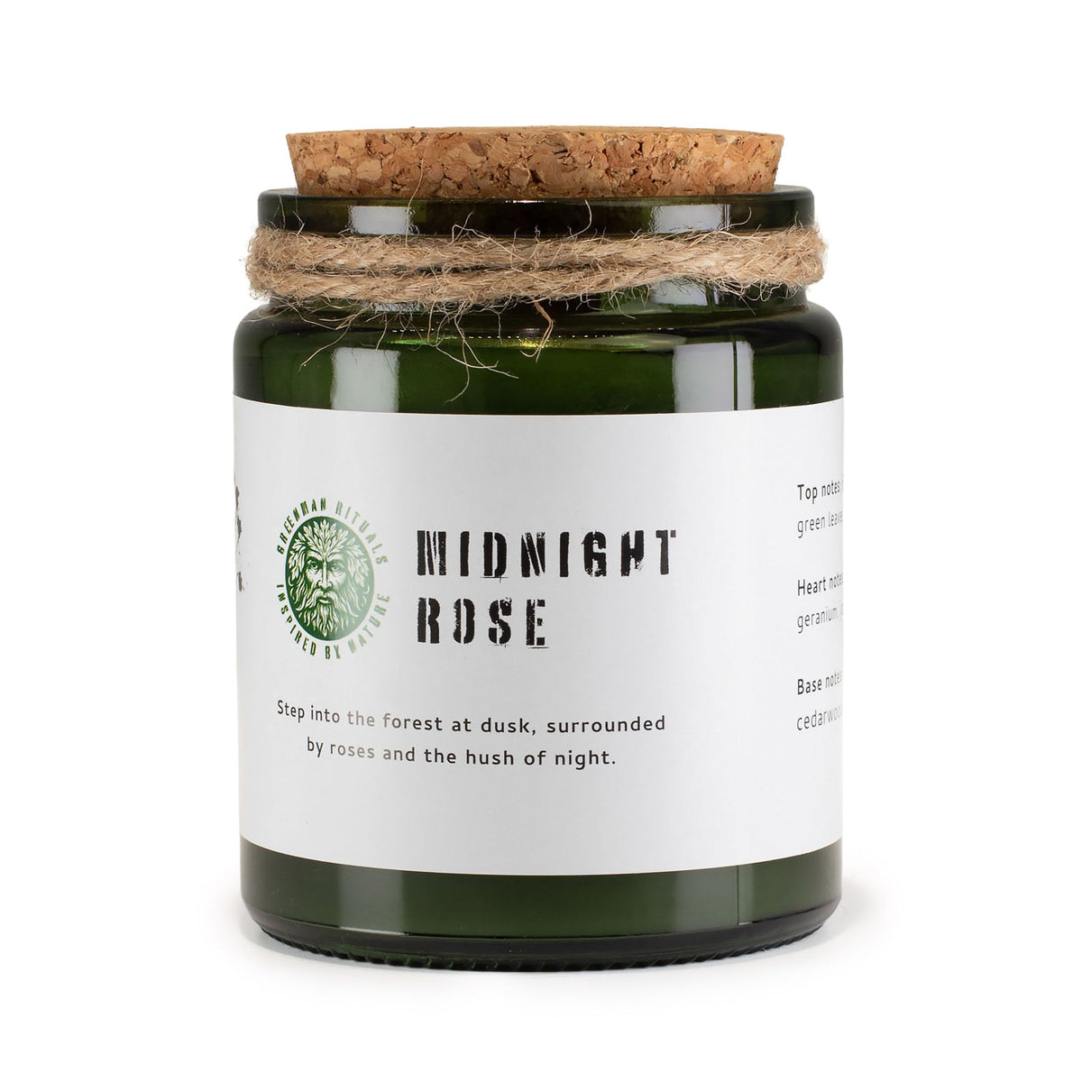 GREENMAN RITUALS - Vela de Soja com Pavio de Madeira Midnight Rose