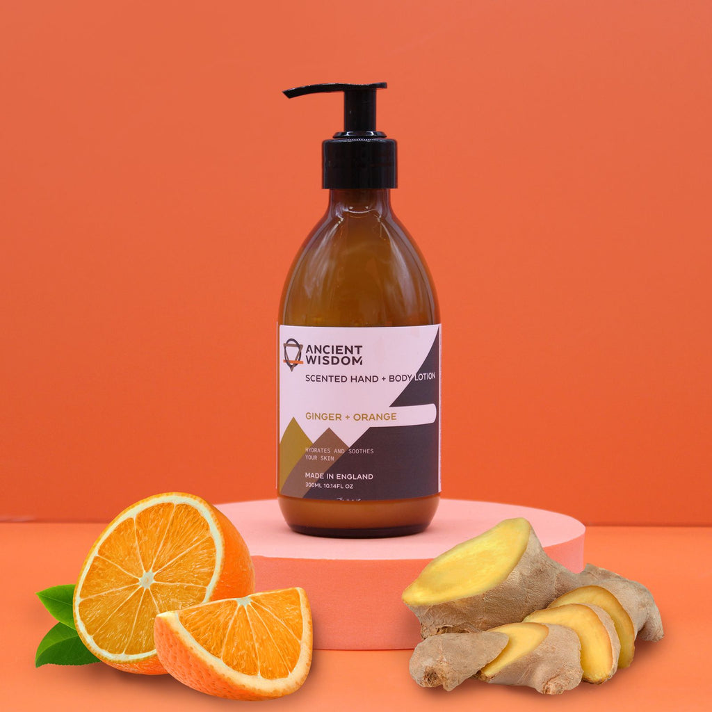 Loção de Mãos e Corpo Gengibre e Laranja – 300 ml sem Rótulo | Ancient Wisdom