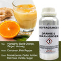 Óleo de Fragrância Puro Laranja e Gengibre Quente – 500 ml | Ancient Wisdom