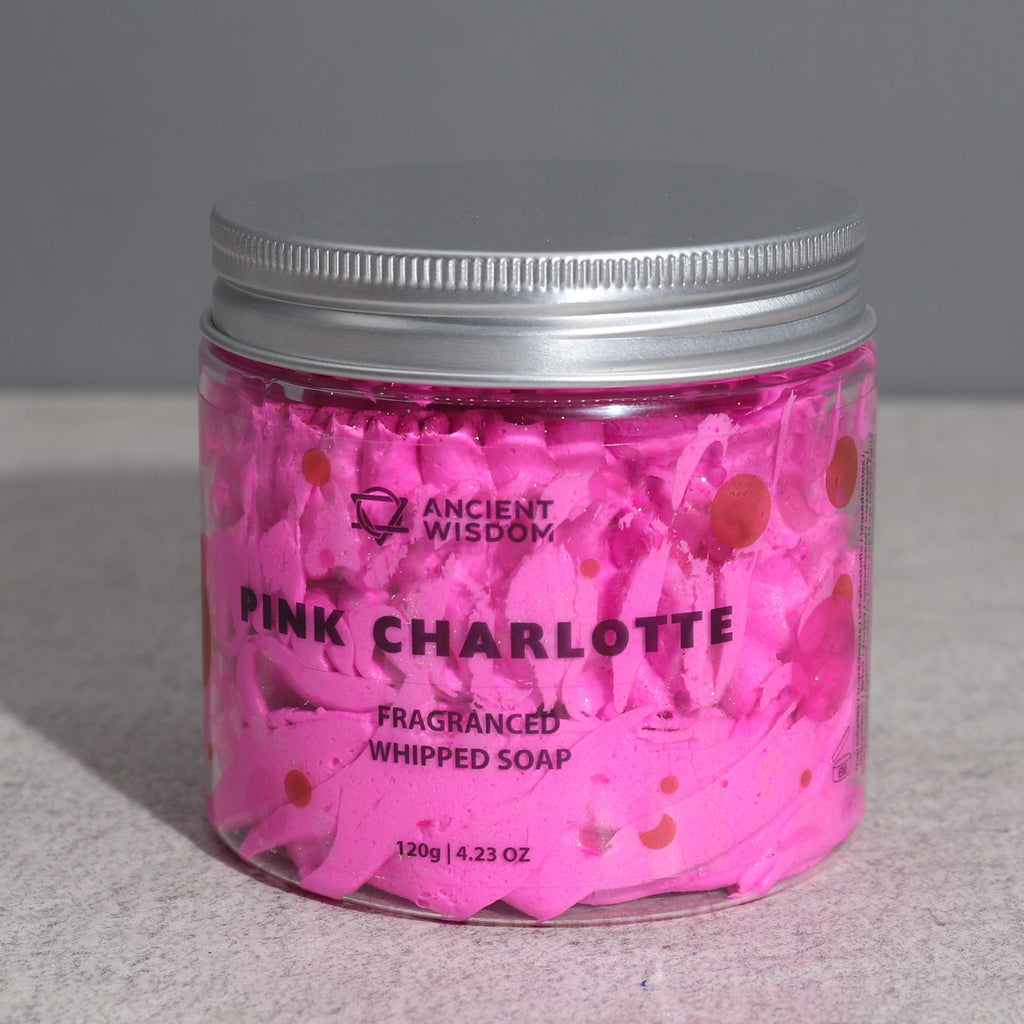 Sabonete Cremoso Batido Pink Charlotte – 120 g | Ancient Wisdom
