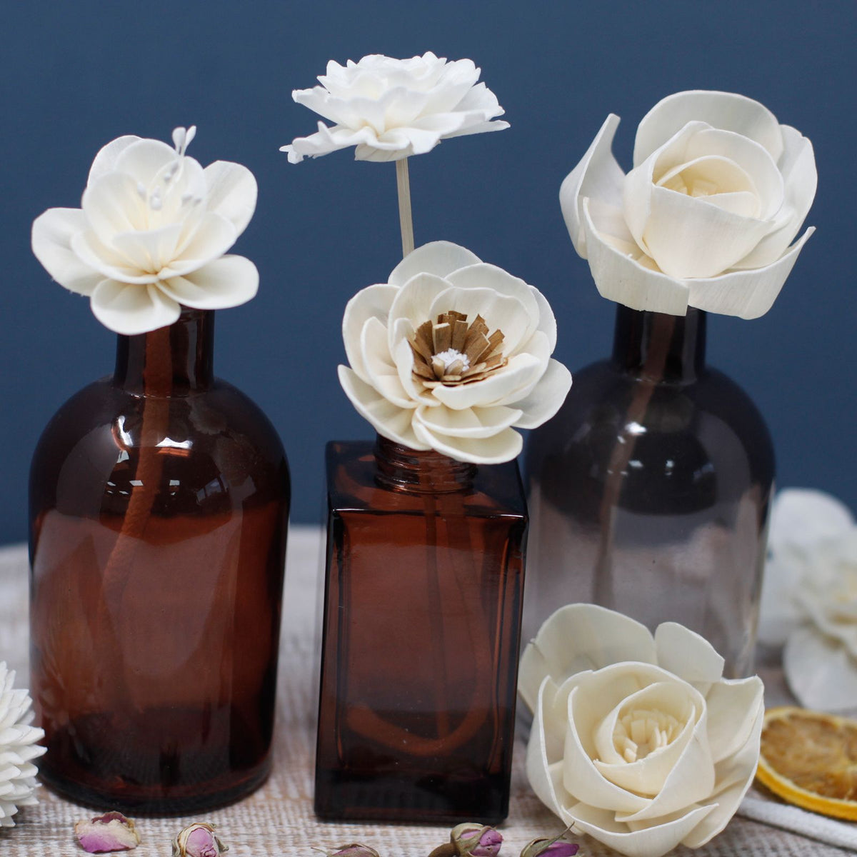 Flores para Difusor em Madeira de Sola – Lírio com Vareta | Ancient Wisdom