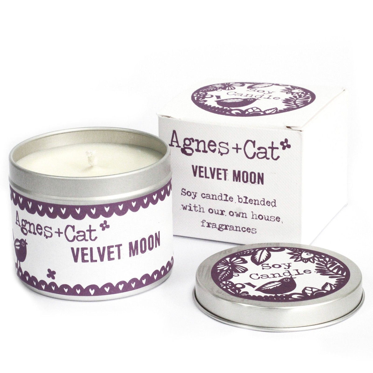 Vela de Soja em Lata – Velvet Moon – 200 ml | Agnes + Cat