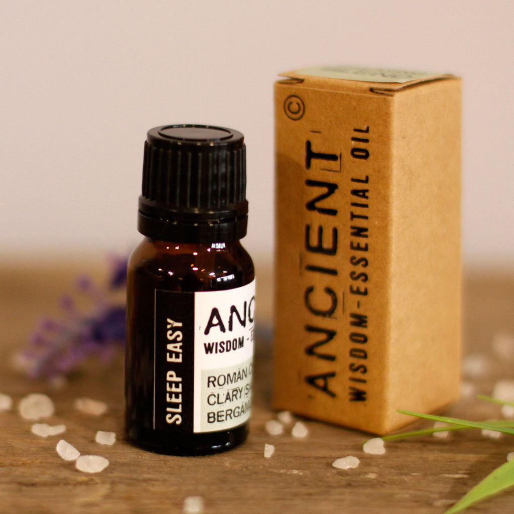 Mistura de Óleos Essenciais Sleep Easy em Caixa – 10 ml | Ancient Wisdom