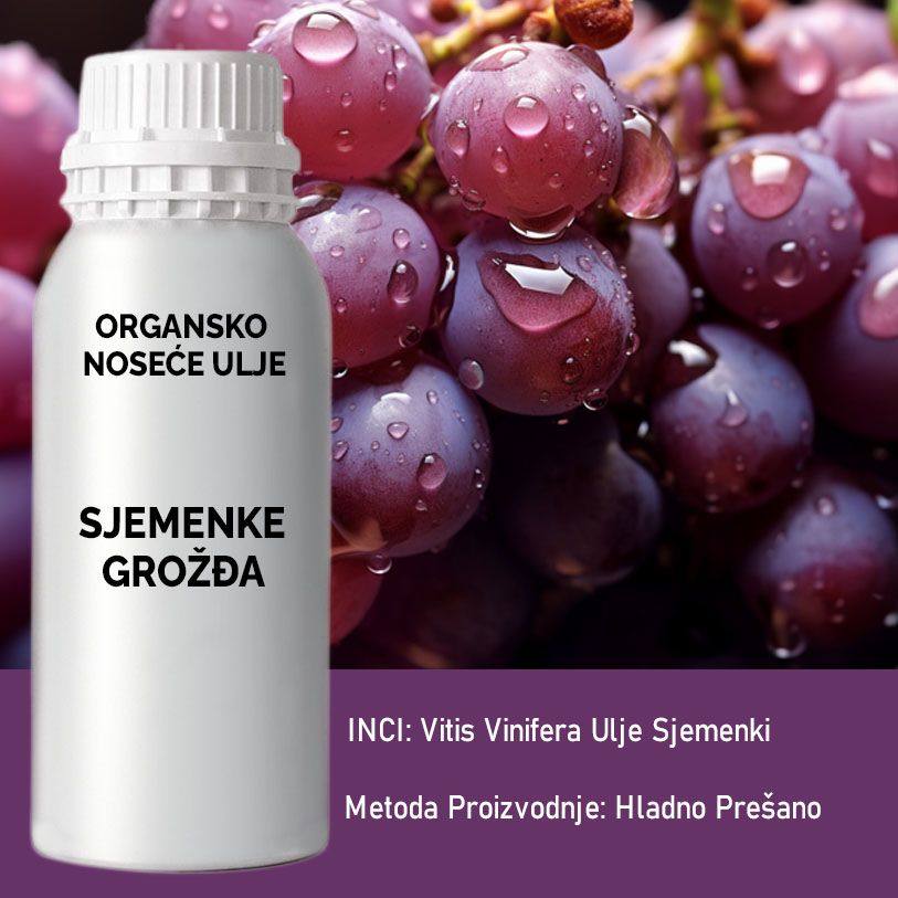 Óleo Base Biológico de Grainha de Uva – 1 Litro | Ancient Wisdom