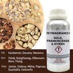 Óleo de Fragrância Puro Ouro, Olíbano e Mirra – 500 ml | Ancient Wisdom