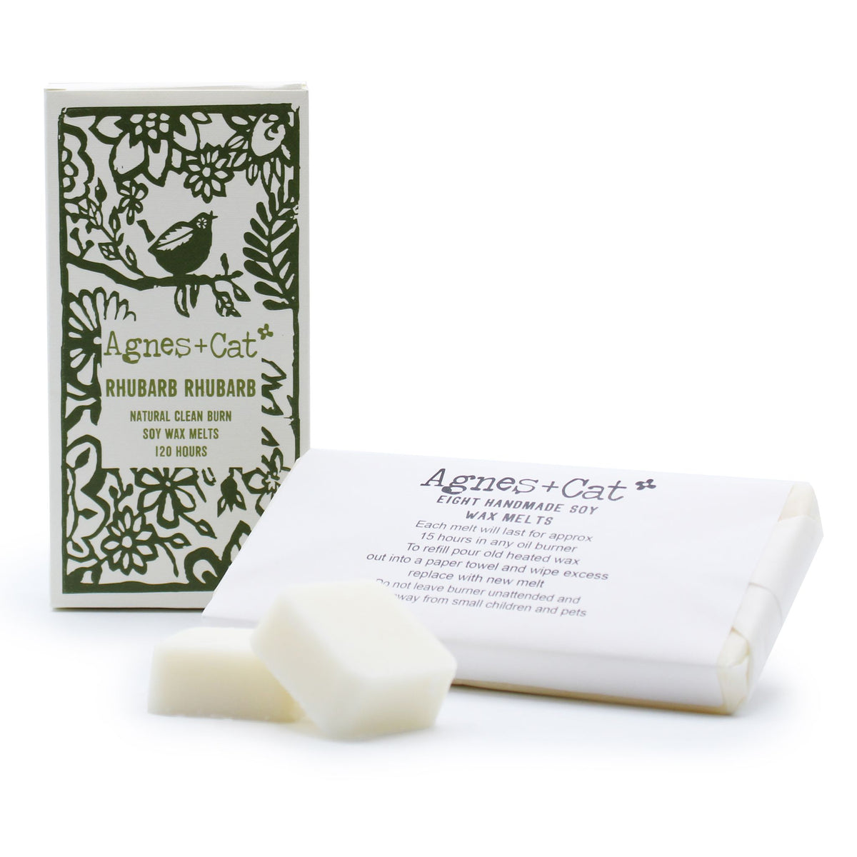 Caixa de 8 Ceras Perfumadas de Soja – Ruibarbo | Agnes + Cat