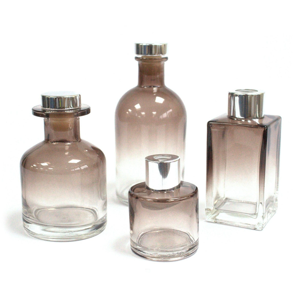 Frasco Redondo Alchemist para Difusor – 140 ml – Cinza Carvão | Ancient Wisdom
