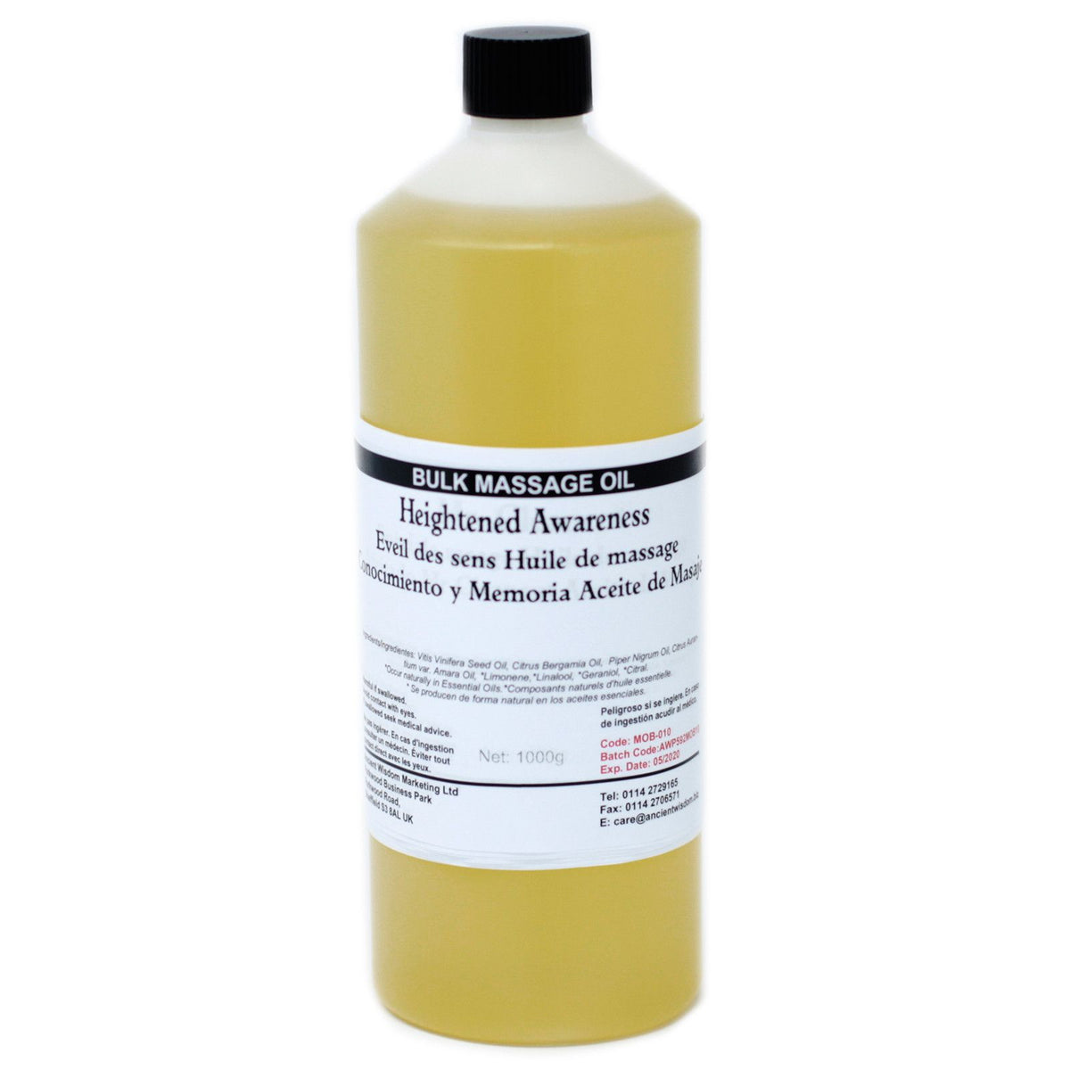 Óleo de Massagem Consciência Desperta (Heighten Awareness) – 1 kg | Ancient Wisdom