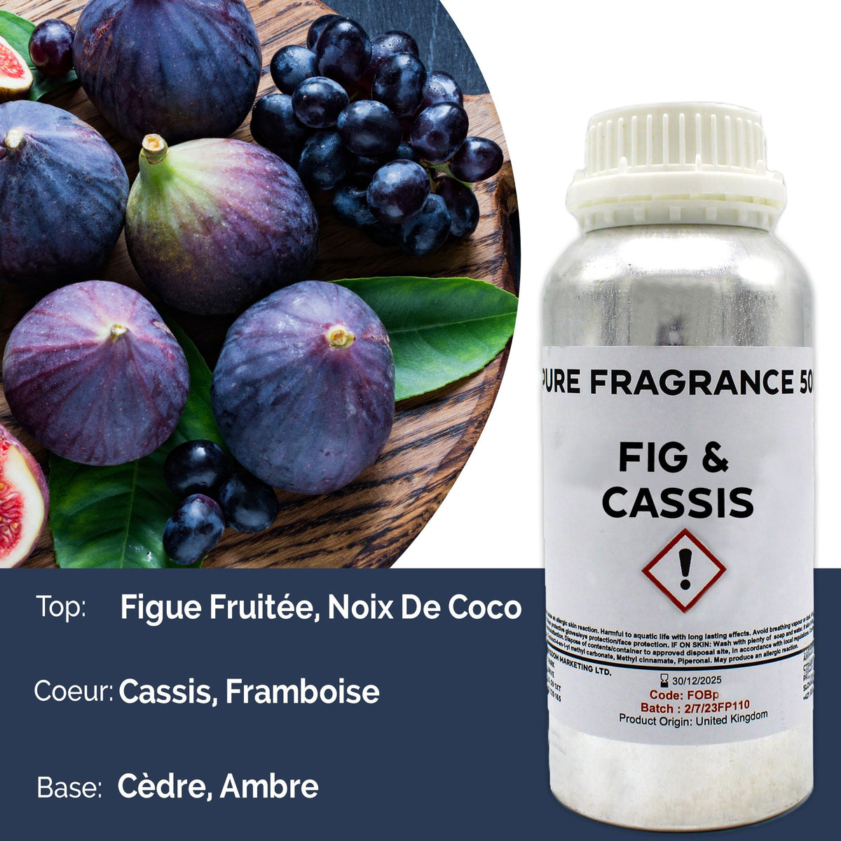 Óleo de Fragrância Puro Figo e Cassis – 500 ml | Ancient Wisdom
