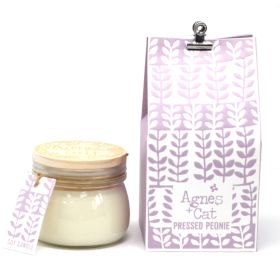 Vela de Soja em Frasco Kilner Pequeno – Peónias – 180 ml | Agnes + Cat