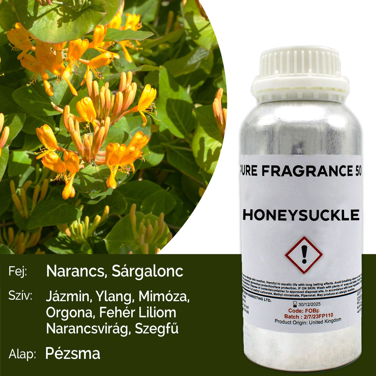 Óleo de Fragrância Puro Madressilva – 500 ml | Ancient Wisdom