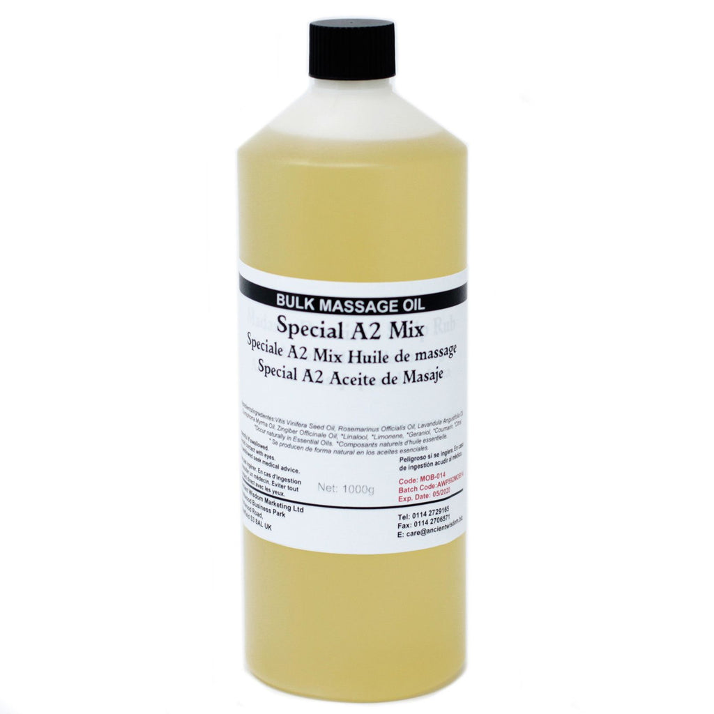 Óleo de Massagem Special A2 Mix com Alecrim, Gengibre, Lavanda e Mirra – 1 kg | Ancient Wisdom
