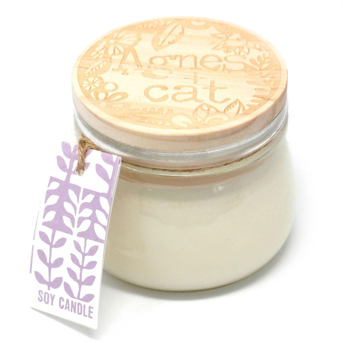 Vela de Soja em Frasco Kilner Pequeno – Peónias – 180 ml | Agnes + Cat