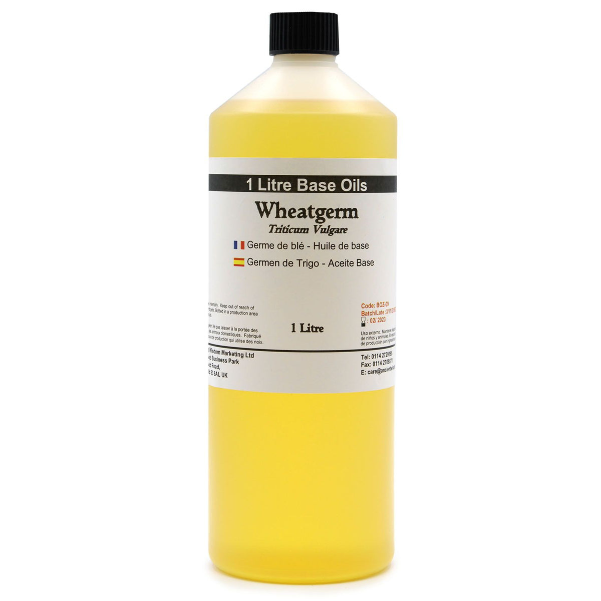 Óleo Base de Gérmen de Trigo 100% Puro – 1 Litro | Ancient Wisdom