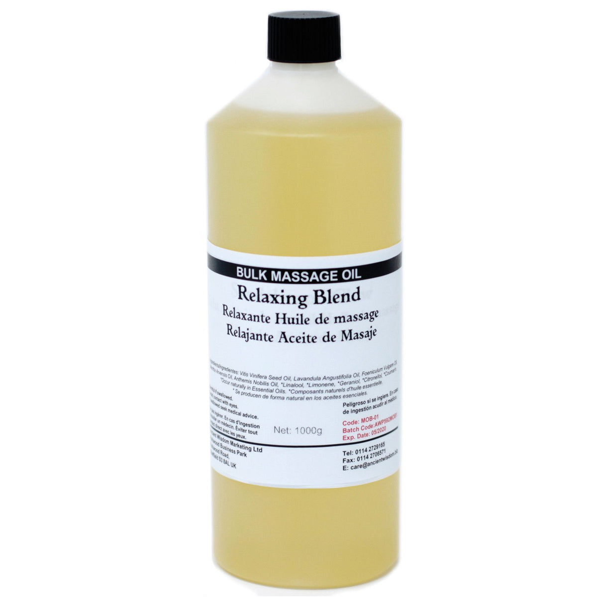 ANCIENT WISDOM - Óleo de Massagem Relaxante 1 kg