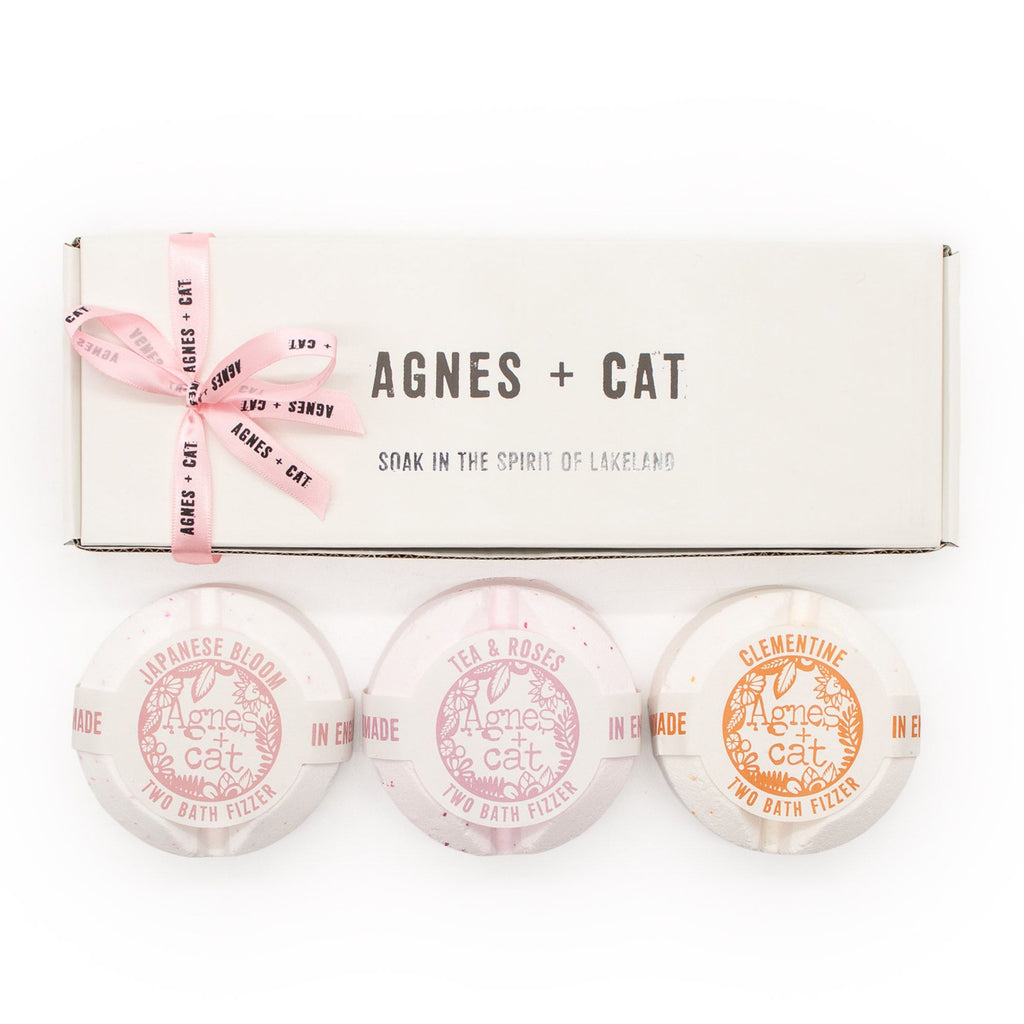 Conjunto de 3 Bombas de Banho Florais e Cítricas | Agnes + Cat
