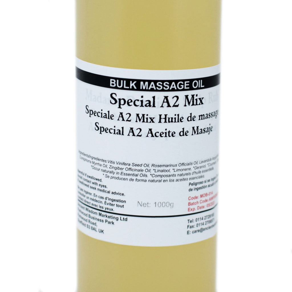 Óleo de Massagem Special A2 Mix com Alecrim, Gengibre, Lavanda e Mirra – 1 kg | Ancient Wisdom