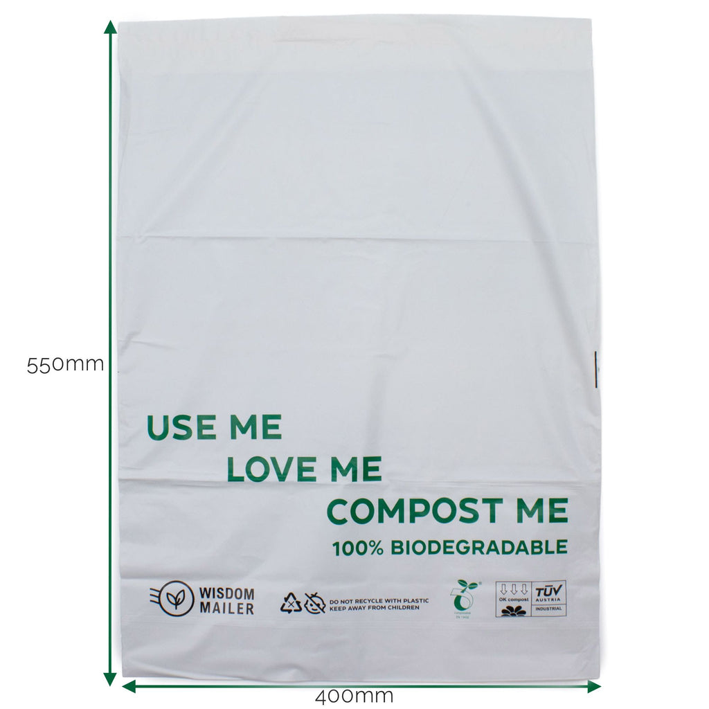 Saco de Envio 100% Biodegradável – 400 × 550 mm | Ancient Wisdom