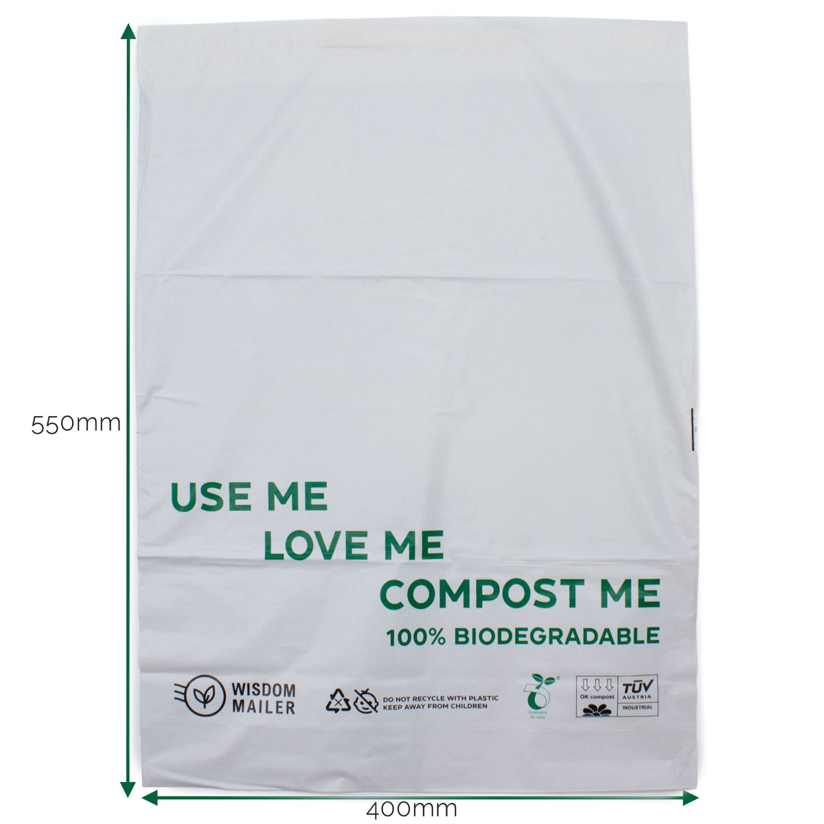Saco de Envio 100% Biodegradável – 400 × 550 mm | Ancient Wisdom