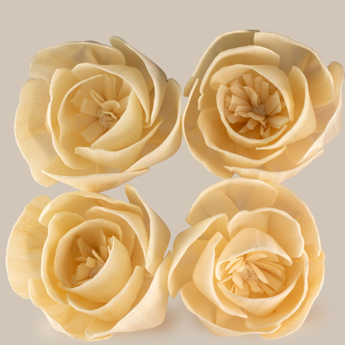 Flor para Difusor em Madeira de Sola – Rosa Grande com Cordão | Ancient Wisdom