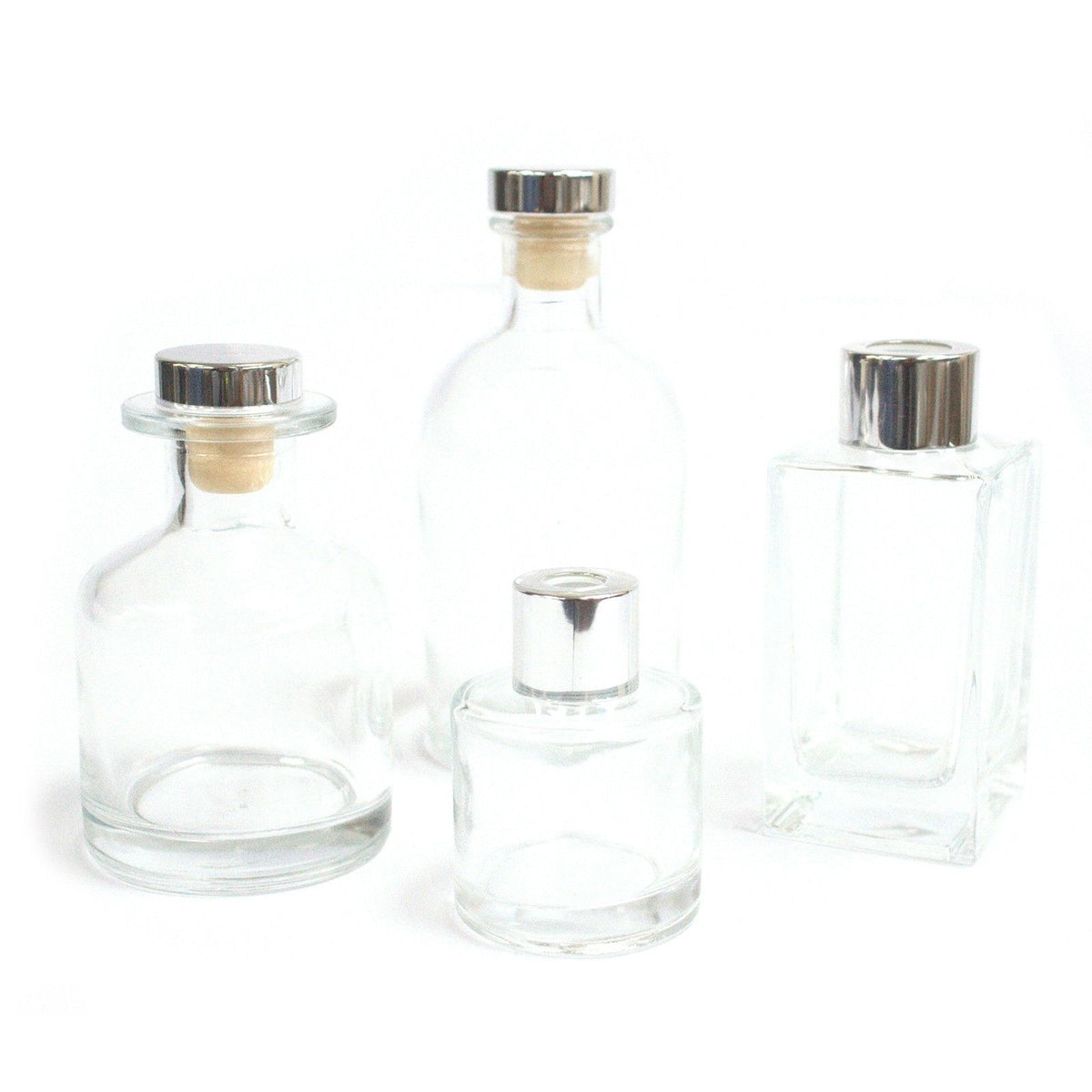 Frasco Quadrado Alto para Difusor – 100 ml – Transparente | Ancient Wisdom