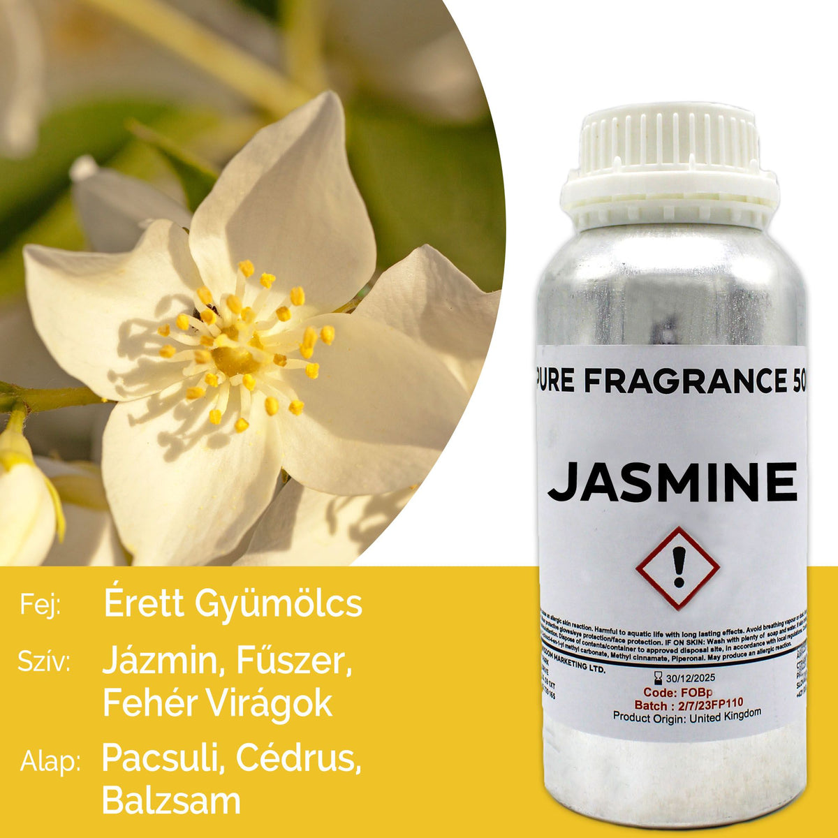 Óleo de Fragrância Puro Jasmim – 500 ml | Ancient Wisdom