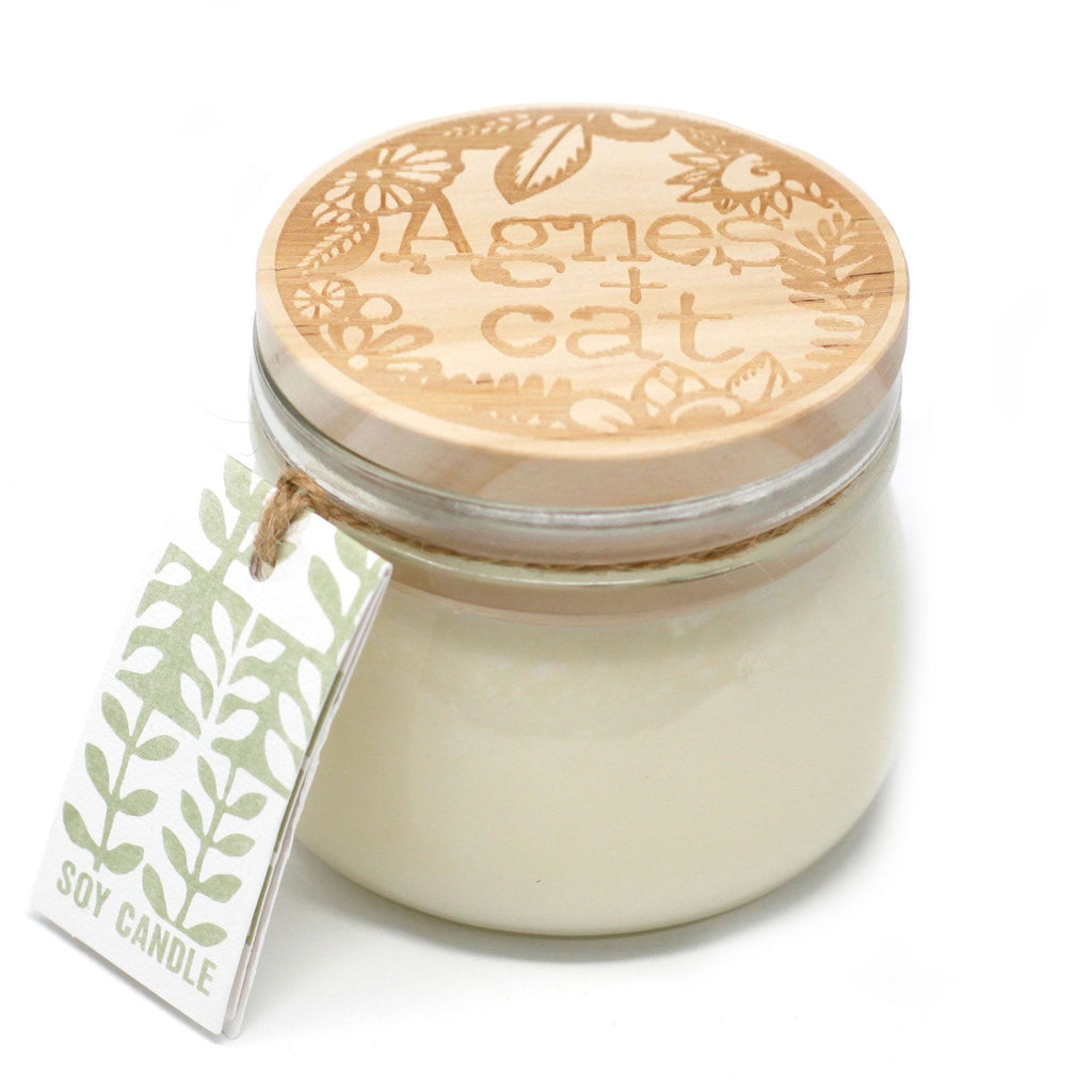 Vela de Soja em Frasco Kilner Pequeno – Figo Branco – 180 ml | Agnes + Cat