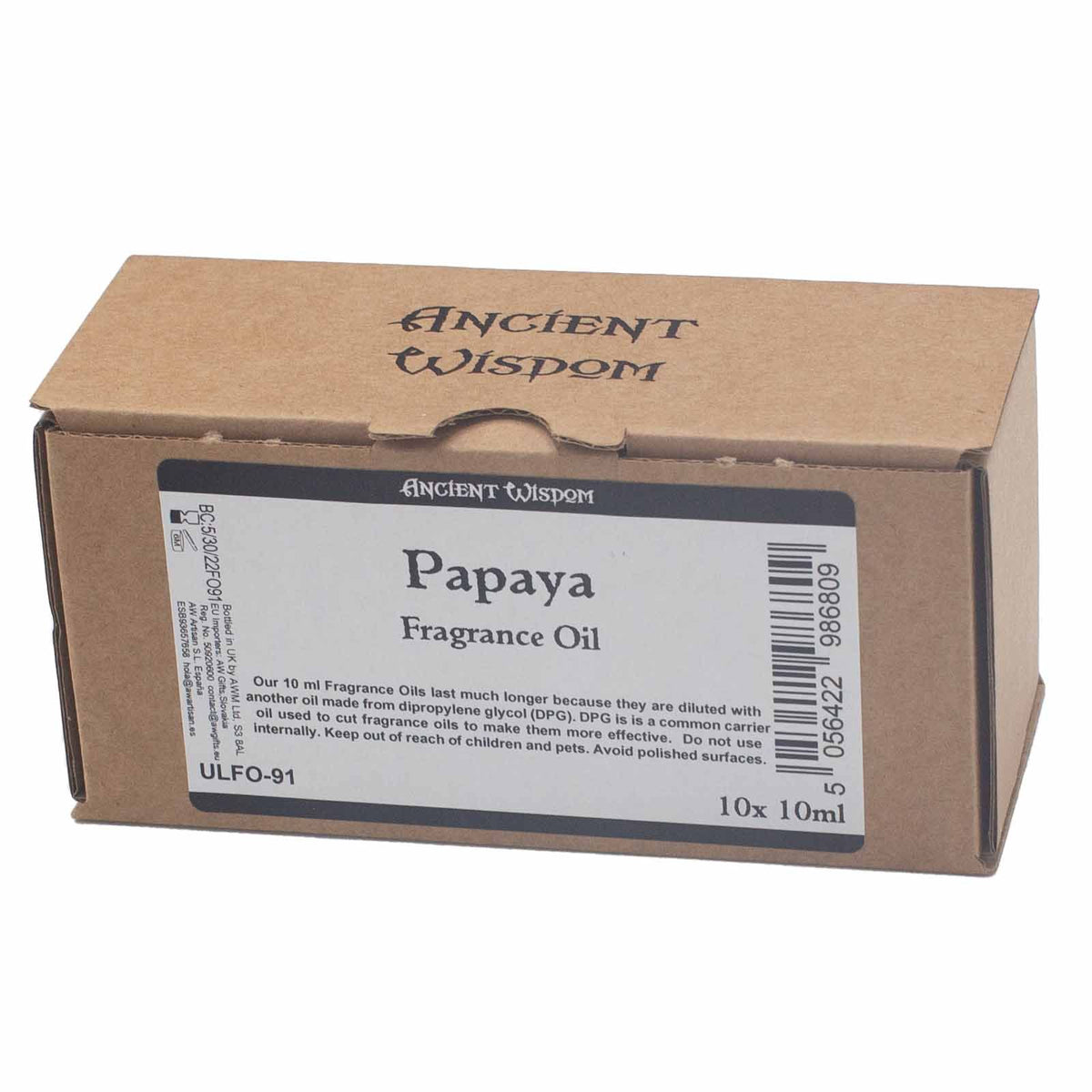 Óleo de Fragrância Papaia – 10 ml sem Rótulo | Ancient Wisdom
