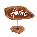 Castiçal de Madeira com Palavra "Home" (Casa) | Ancient Wisdom