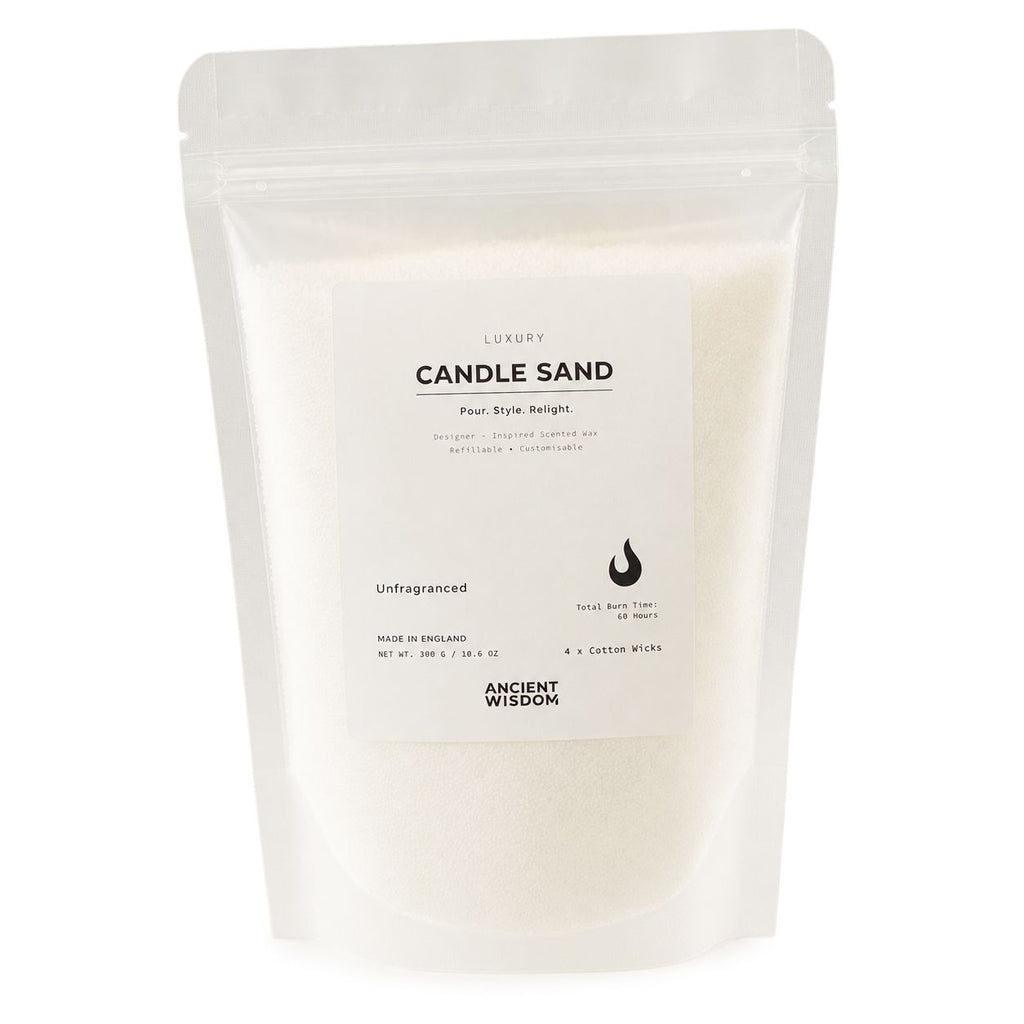 Areia de Vela sem Perfume – Branca – 300 g | Ancient Wisdom