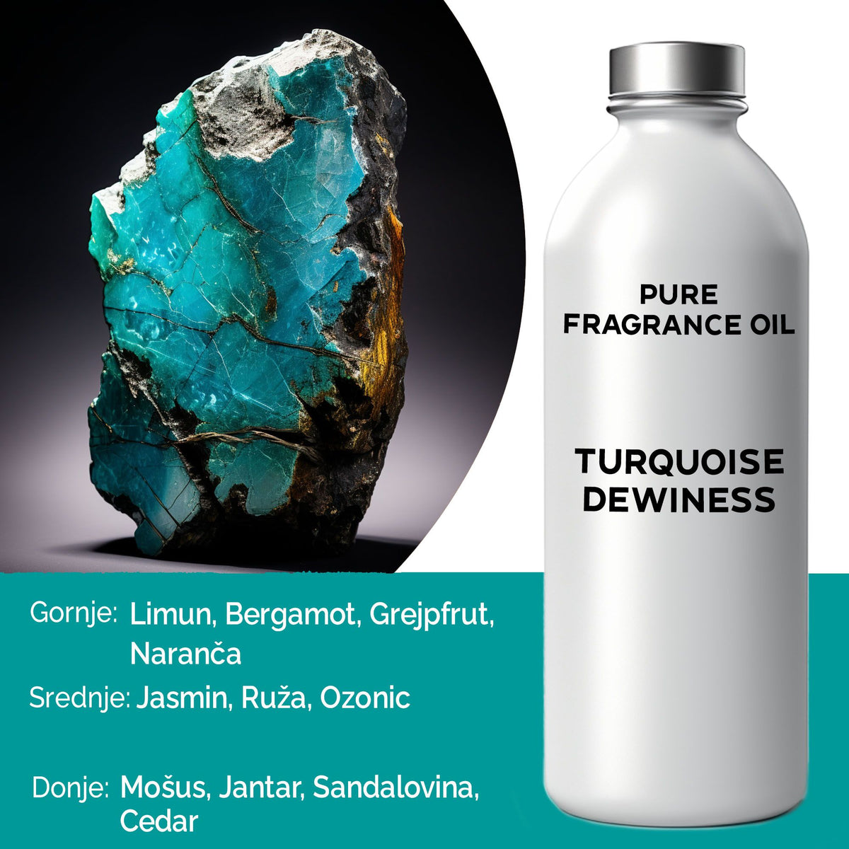 Óleo de Fragrância Puro Orvalho de Turquesa – 500 ml | Ancient Wisdom