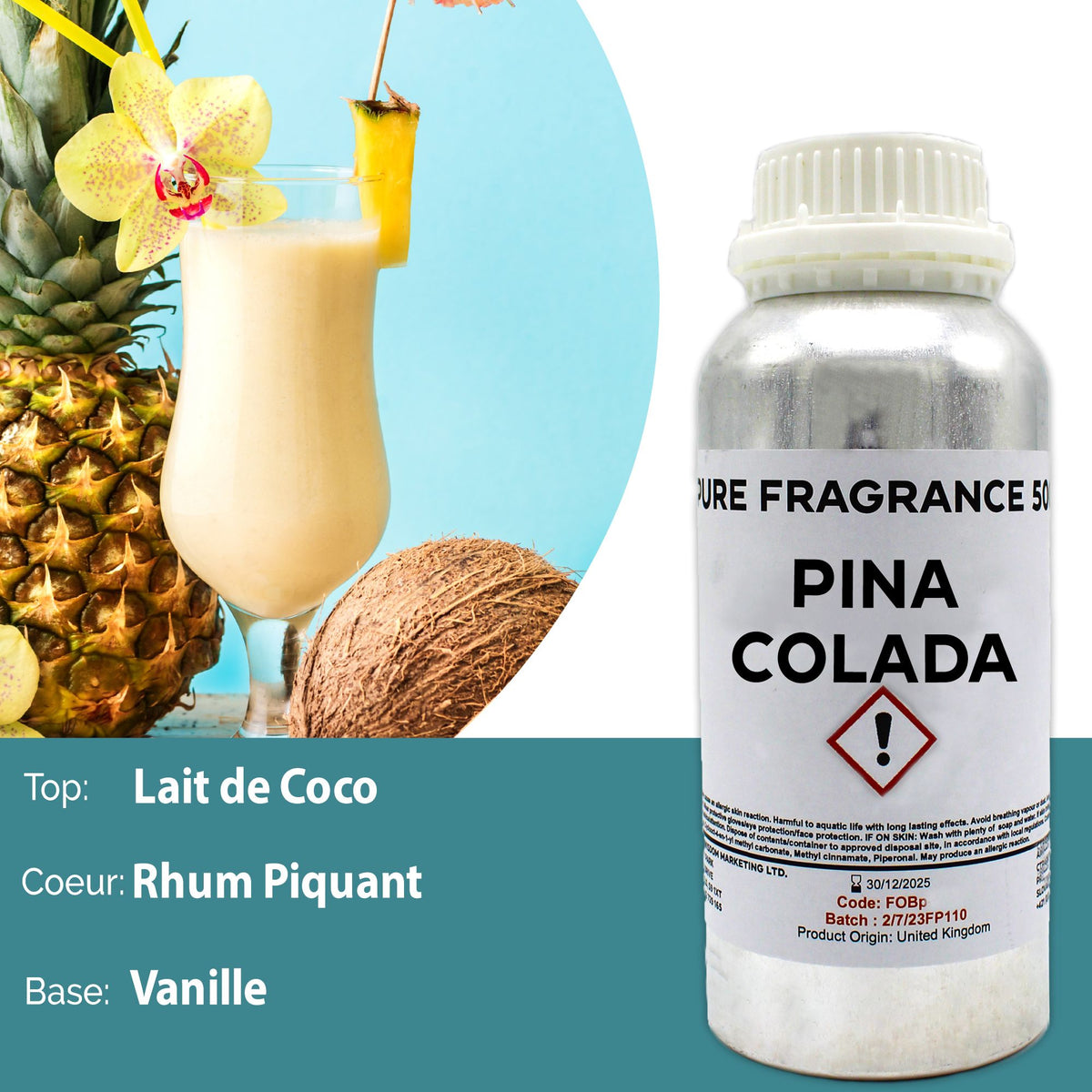 Óleo de Fragrância Puro Piña Colada – 500 ml | Ancient Wisdom