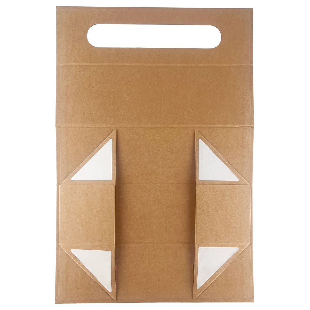 Caixa de Oferta Desmontável para Garrafa de Vinho – 33,5 × 10 × 10,5 cm – Kraft | Ancient Wisdom