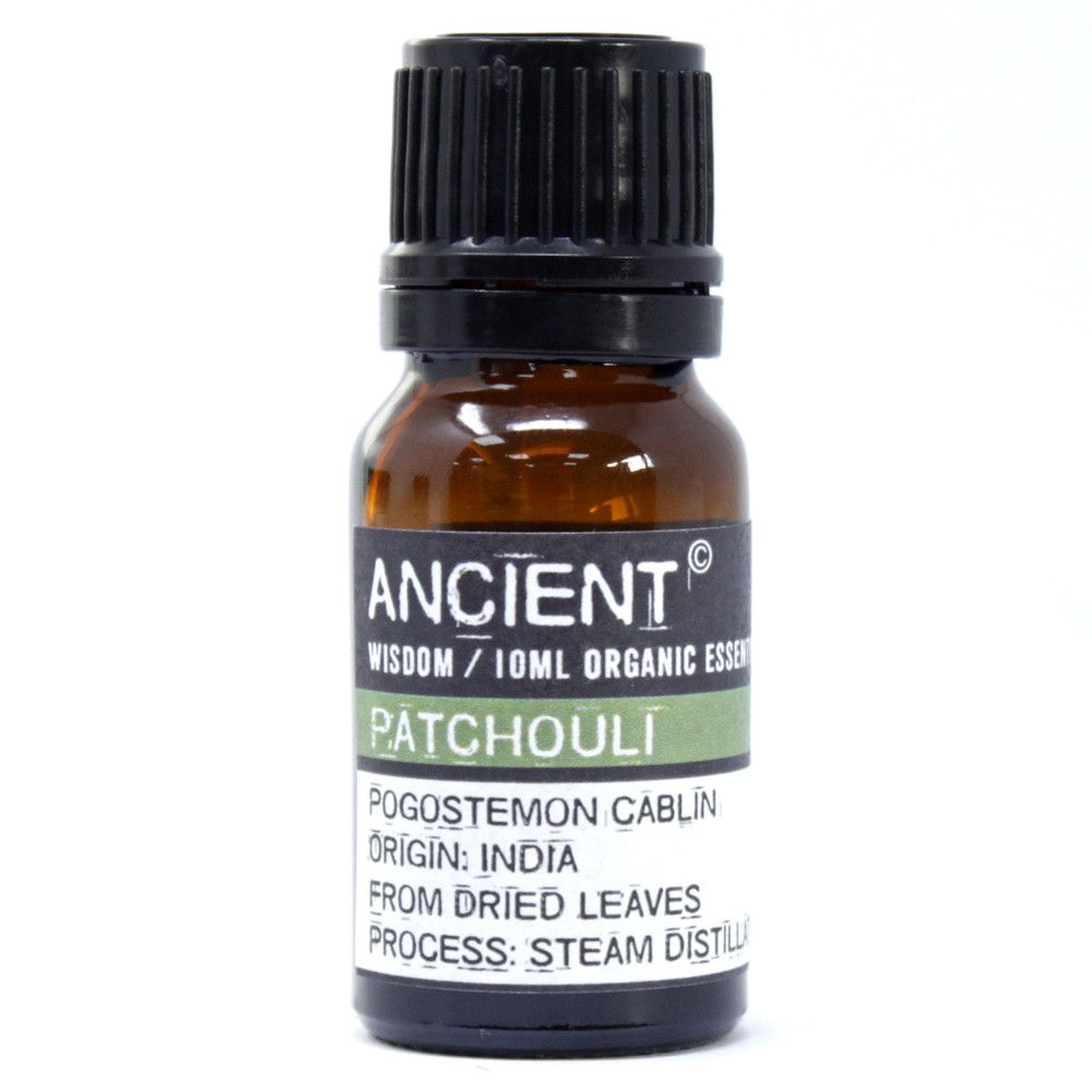 Óleo Essencial Biológico de Patchouli 100% Puro – 10 ml | Ancient Wisdom