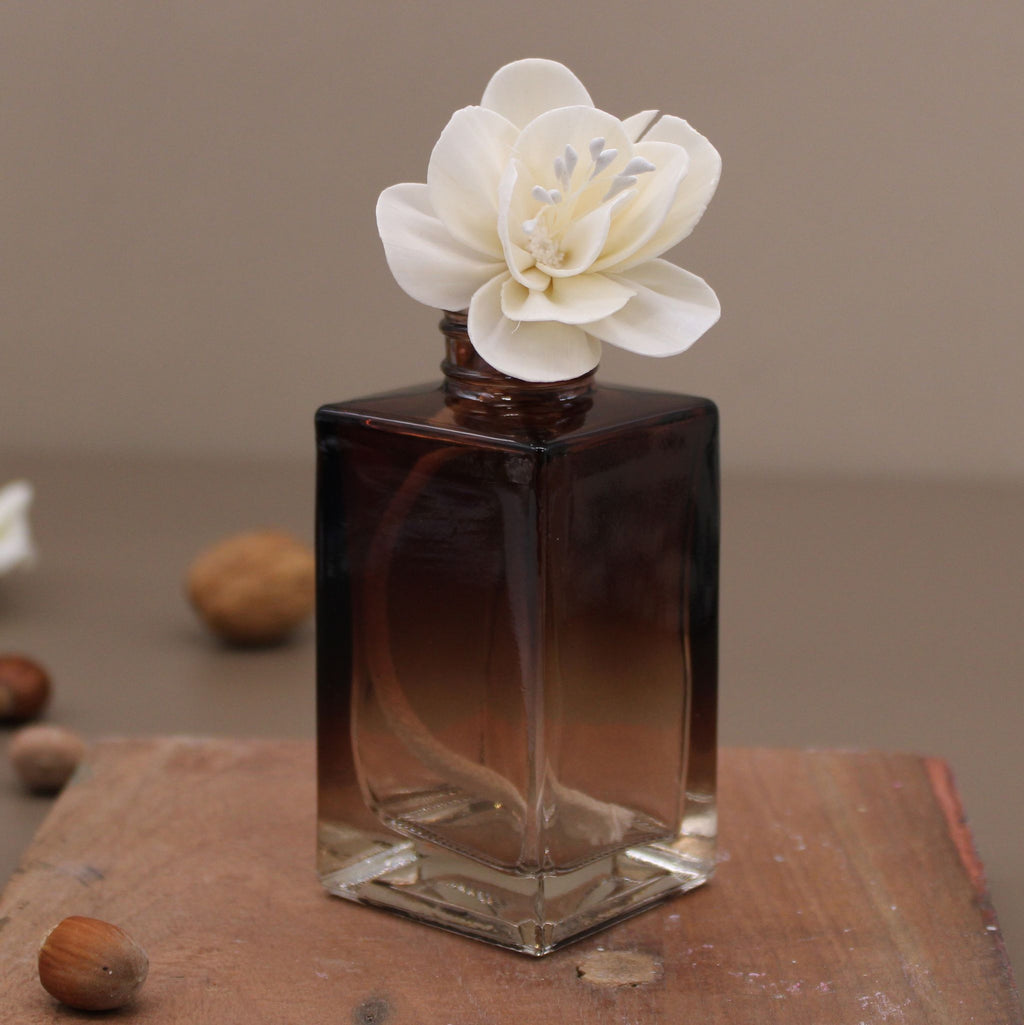 Flor para Difusor em Madeira de Sola – Rosa Grande com Cordão | Ancient Wisdom