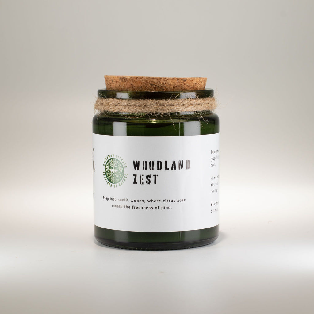 GREENMAN RITUALS - Vela de Soja com Pavio de Madeira Woodland Zest