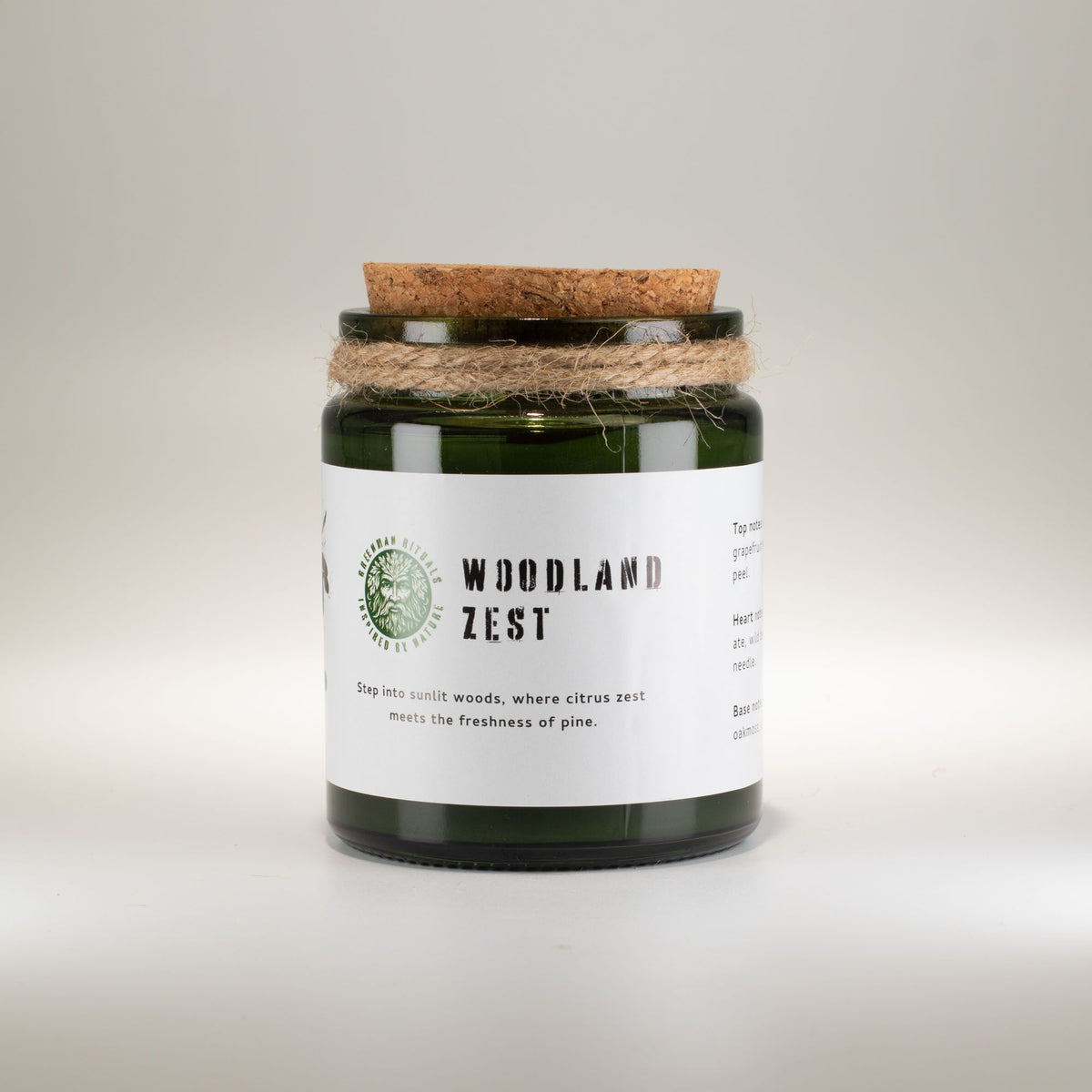 GREENMAN RITUALS - Vela de Soja com Pavio de Madeira Woodland Zest
