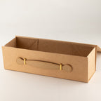 Caixa de Oferta Desmontável para Garrafa de Vinho – 33,5 × 10 × 10,5 cm – Kraft | Ancient Wisdom