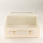 Caixa de Oferta Desmontável Cabaz Médio – 24 × 18,2 × 8 cm – Branco | Ancient Wisdom