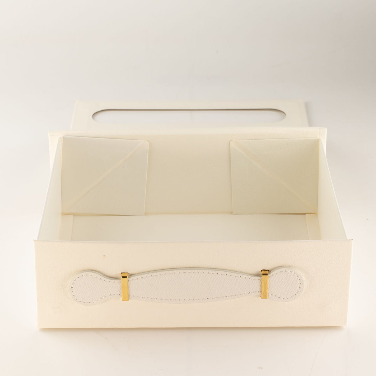 Caixa de Oferta Desmontável Cabaz Médio – 24 × 18,2 × 8 cm – Branco | Ancient Wisdom