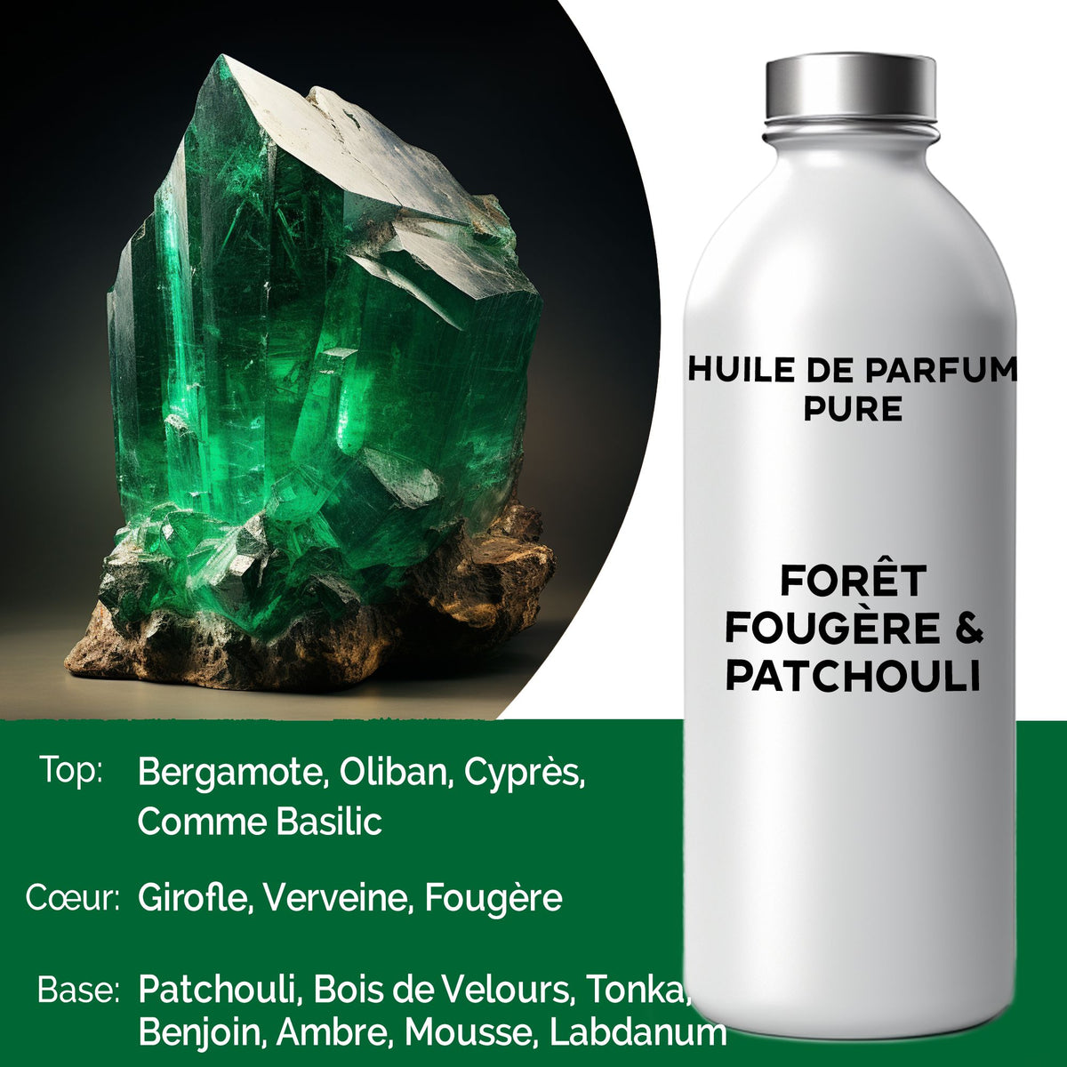 Óleo de Fragrância Puro Feto e Patchouli – 500 ml | Ancient Wisdom